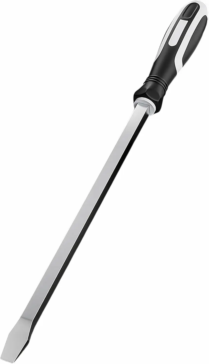 

12mm Demolition Screwdriver, Heavy Duty Flathead Pry Bar for Car Repair