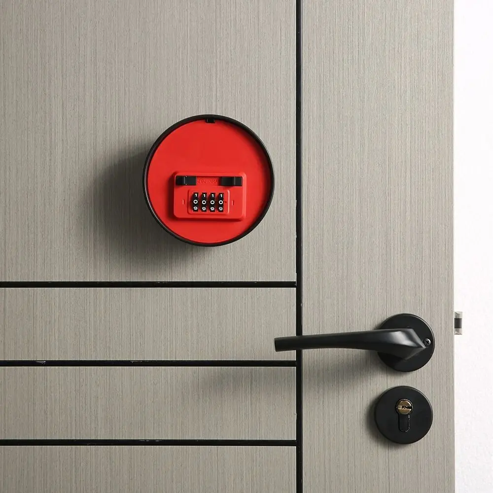 Durable Round Shape Password Box Hidden Resettable Code Security Code Lock Wall Mount Combination Lock Home Security