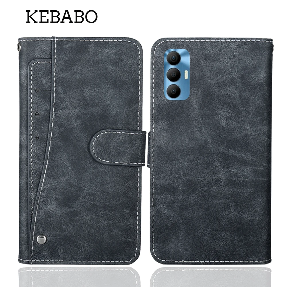 

Fashion Leather Wallet Tecno Spark 7 8 8C 8P CM KA9 Go 2020 Pro Case Flip Luxury Card Slots Cover Phone Protective Bags