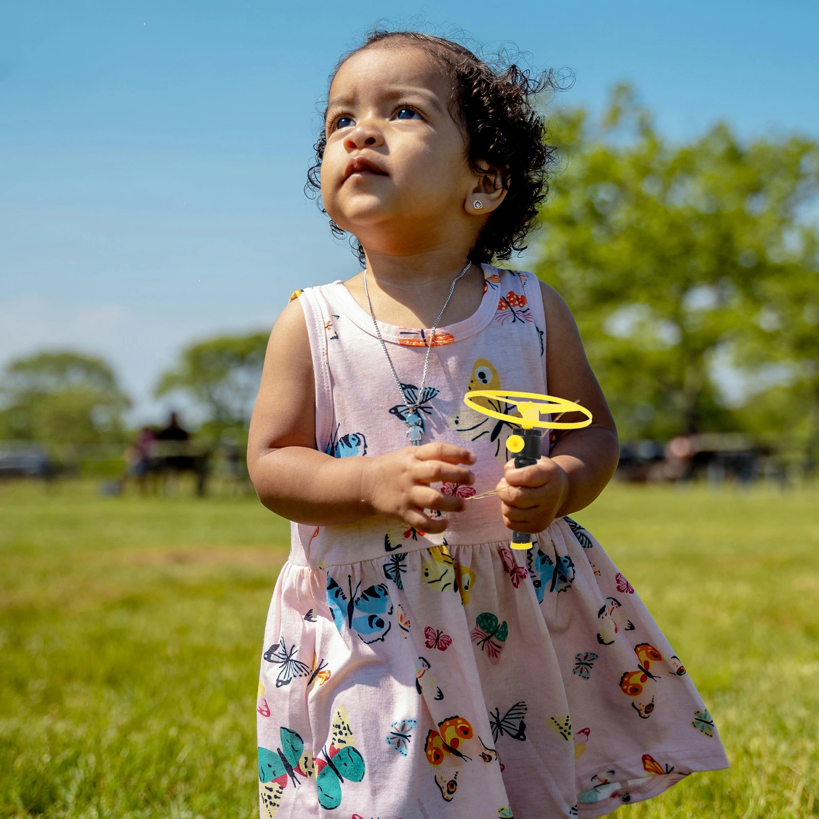 

3 set 3 Sets Disc Flying Pull Funny Kids String Saucer For Kids Outdoor Play Propeller Flying Gift Fun Fly Disc