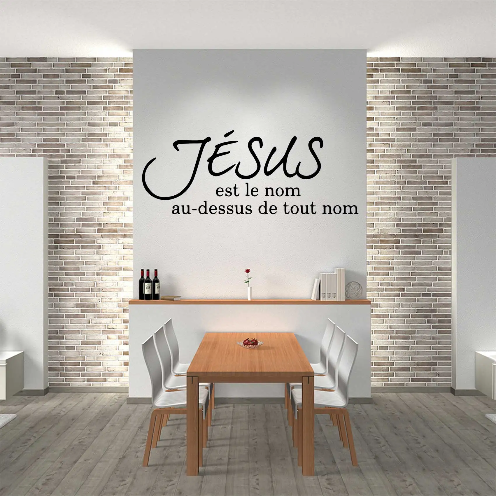Divine jesus sentence Decorative Wall Sticker For Home Decor Art text Decal Jesus word Vinyl Stickers For Living Room