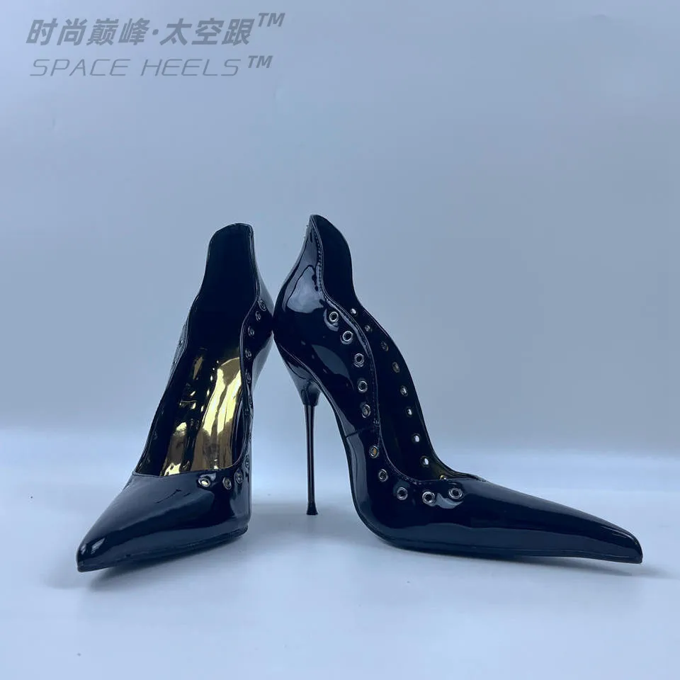 Seek Mate Space Heel Super High Heel 13.5CM Thin Heel High Heel Pointed Tailored High Heel Shoes European and American Men\'s and