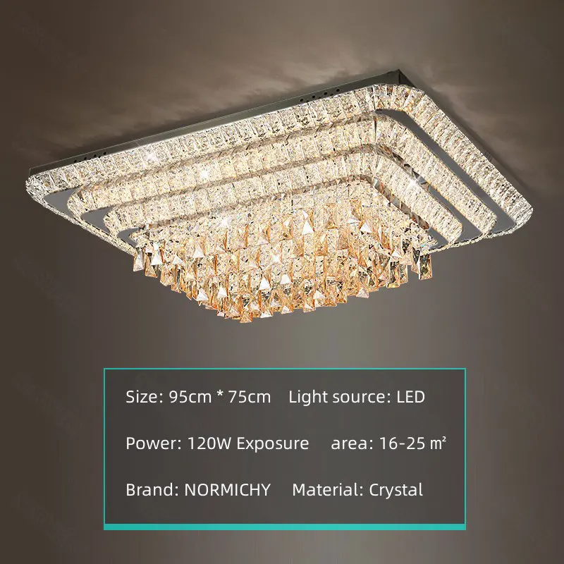 Moderne luxe kristallen LED-kroonluchter voor woonkamer slaapkamer eetkamer keuken plafondlamp zilver chroom afstandsbediening licht