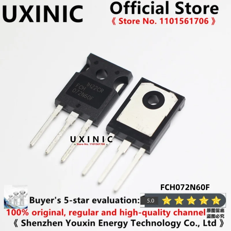 

UXINIC 100% New Imported Original FCH072N60F 072N60F TO-247 MOS FET 600V 52A