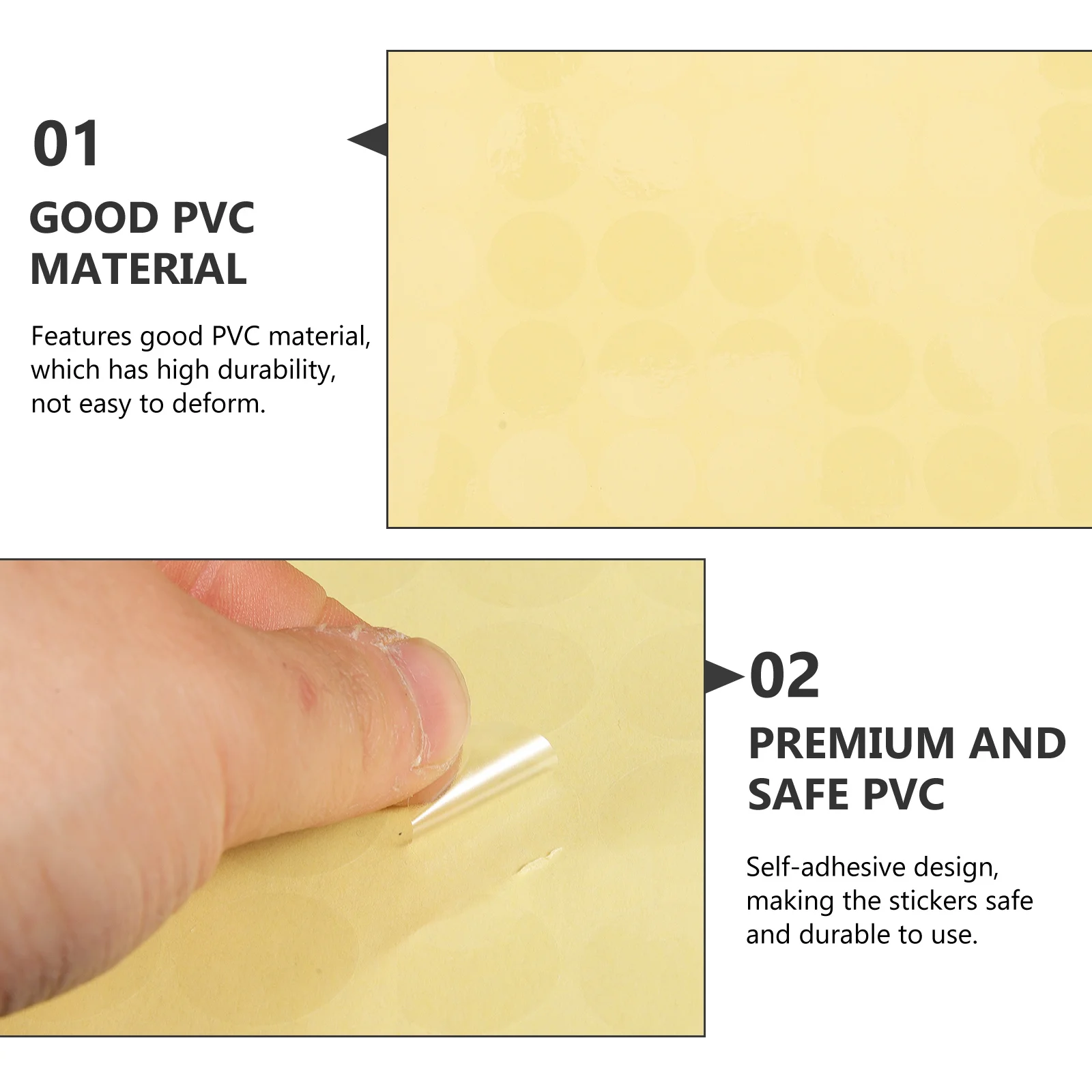 15 Sheets Waterproof Round Clear Stickers Transparent Circle Labels for Packaging Envelope Seal Retail Use Clear Stickers