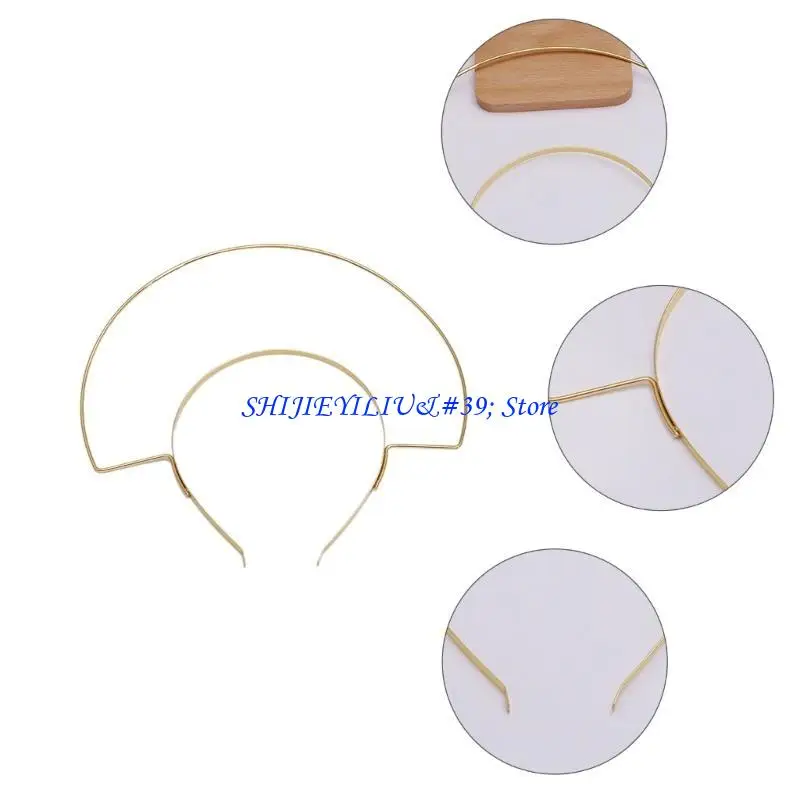 

E21F Vintage Crown DIY Material Crown Headband DIY Baroque haloheadband