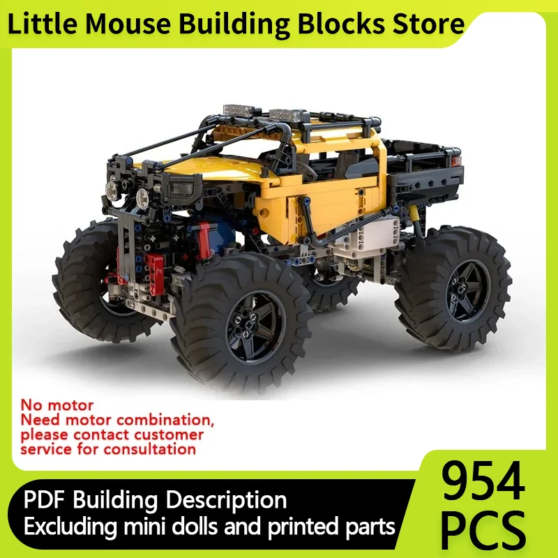 

City Car Model MOC Building Bricks Bigfoot Monster Car Suv Modular Technology Gifts Children Suit Toys Holiday Assemble