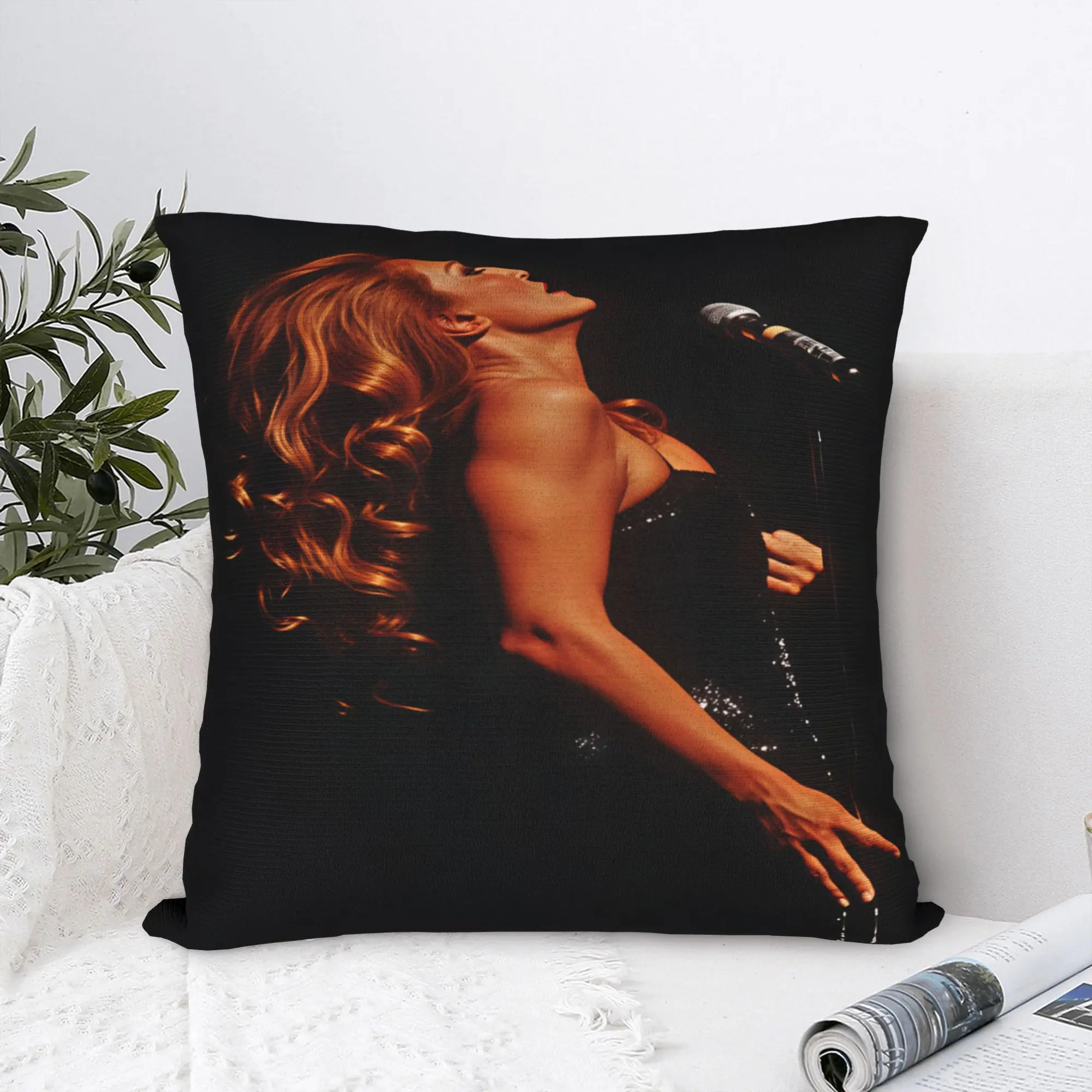Dalida  Pillow Cover  Fashion Pillow Case For Sofa Couch Bed Living Room Soft Pillowcases Birthday Gift