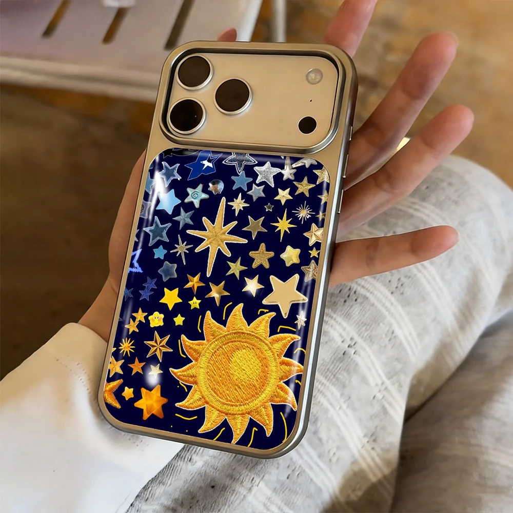 Neue Meteor Star Drop Glue INS Hülle für iPhone 15 17 13 Pro Max Phone 11 12 13 ProMax 14 15 16 Plus Hüllen Stoßfest Niedliche Coque – Detail 3