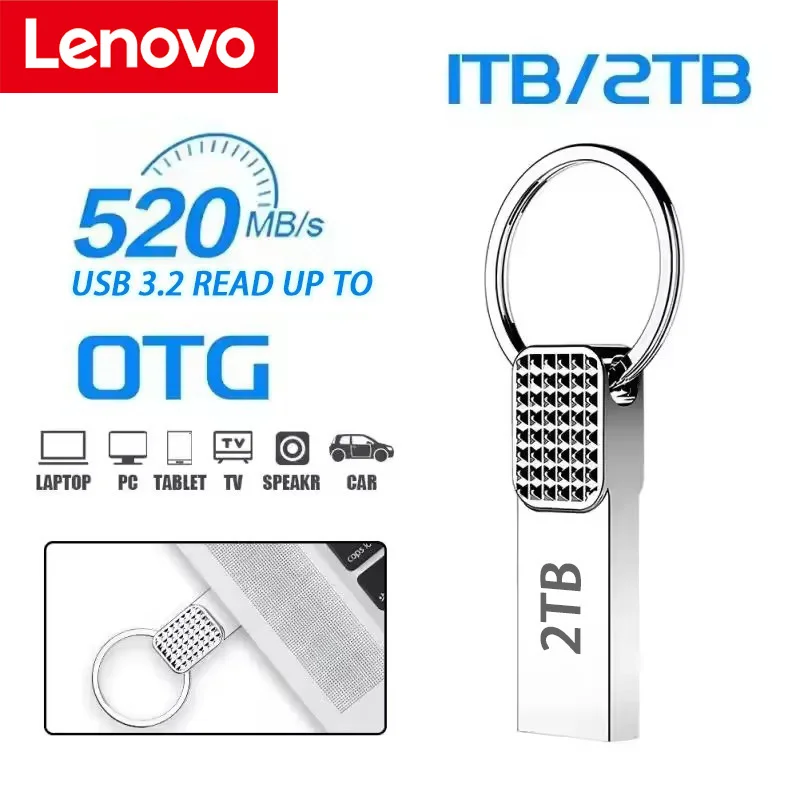 

Lenovo Original 2TB 1TB Flash Drive High Speed USB 3.0 Pen Drive U Disk Memory Stick For Storage Devices Pendrive For Phone
