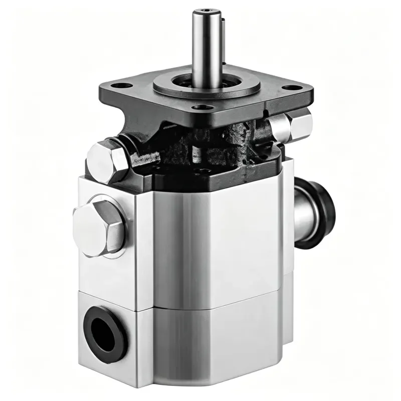 22GPM 28GPM Dual Displacement Hydraulic Gear Pump High Volumetric Efficiency Low Pulsation Leak Proof Design for Industrial