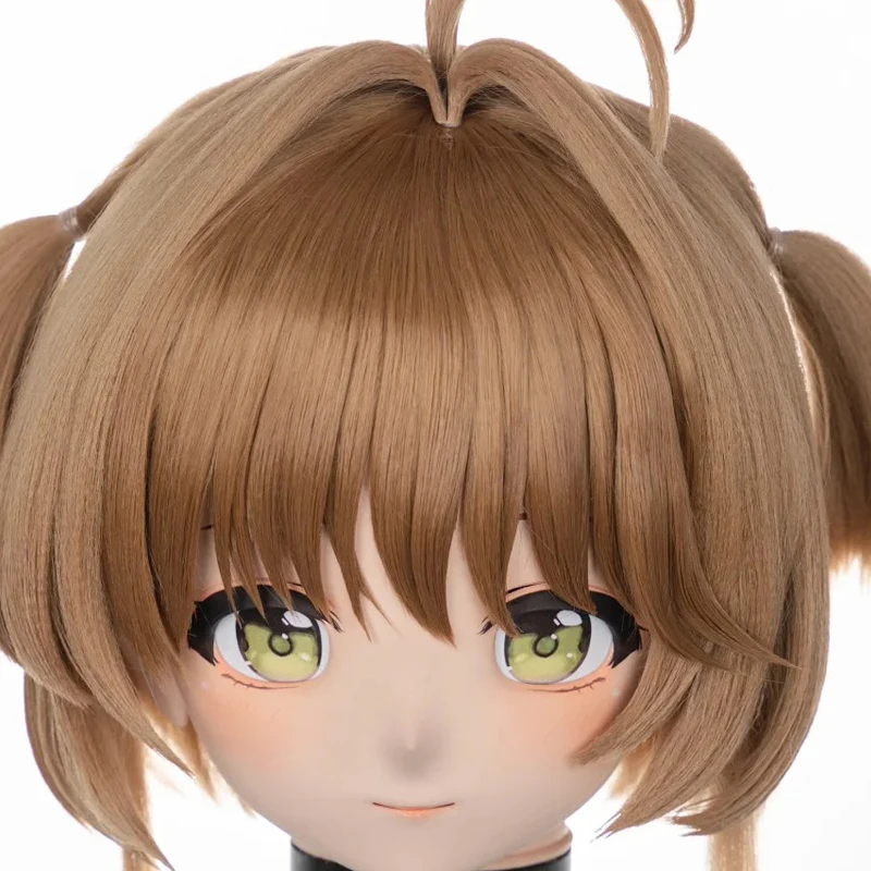 

(MEO085) Customize Handmade Full Head Lockable Crossdress Male to Female Japanese Cartoon Anime Game Character Kigurumi Mask