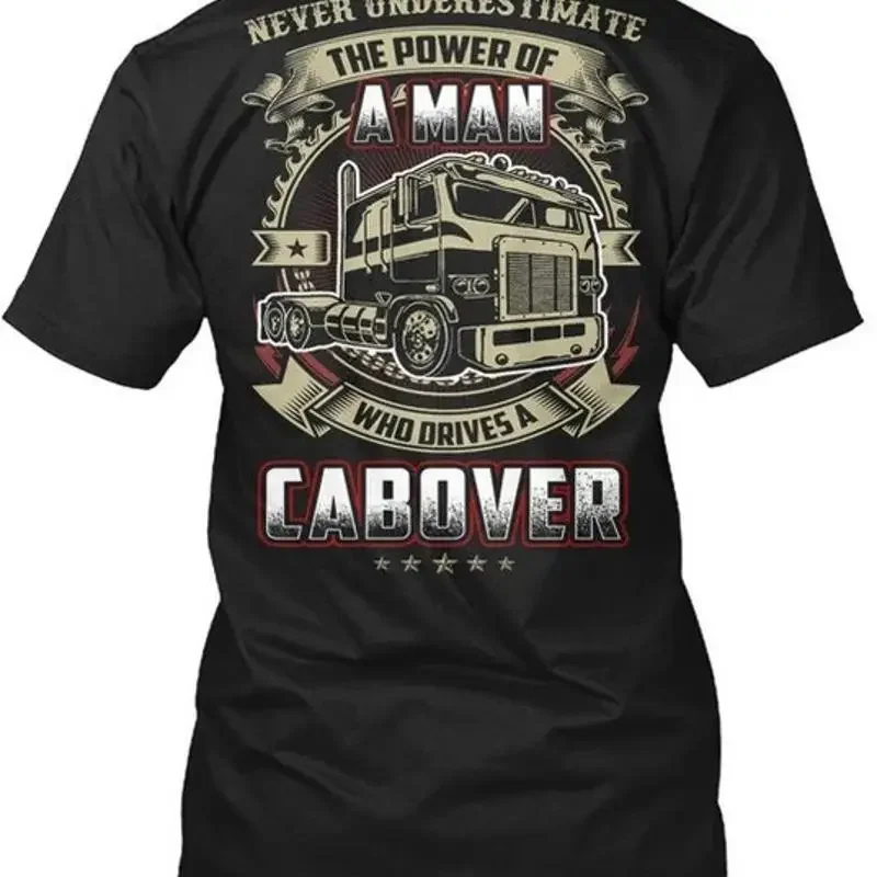 Trucker A Man With Cabover Never Underestimate T Shirt M Premium 2XL