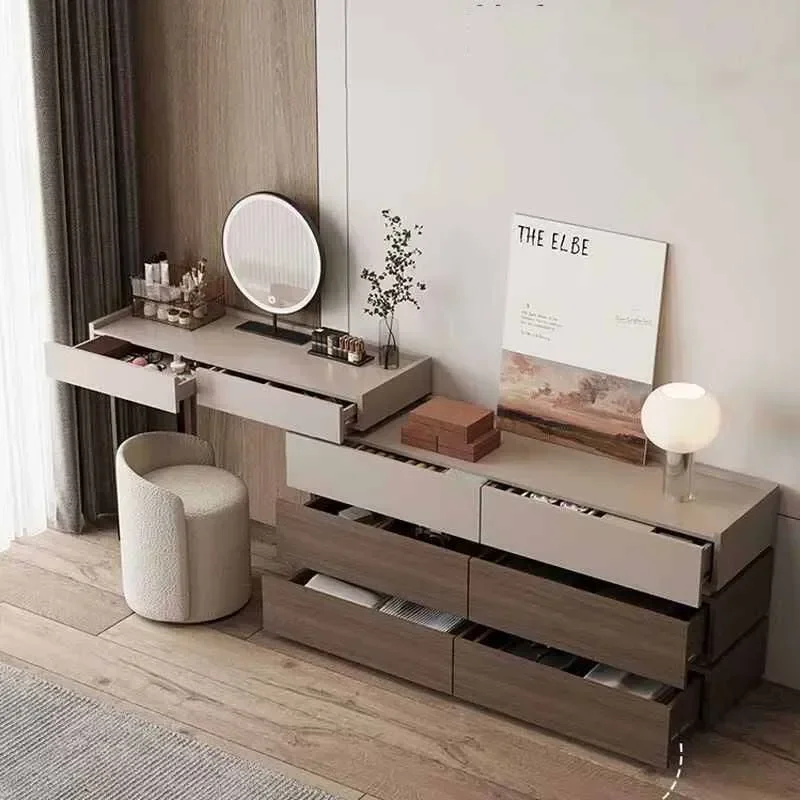 

Wood Girl Drawers Dresser Eithe Box Stool Nordic Wooden Hotel Dressing Table Storage Living Room Comoda Pra Quarto Furniture