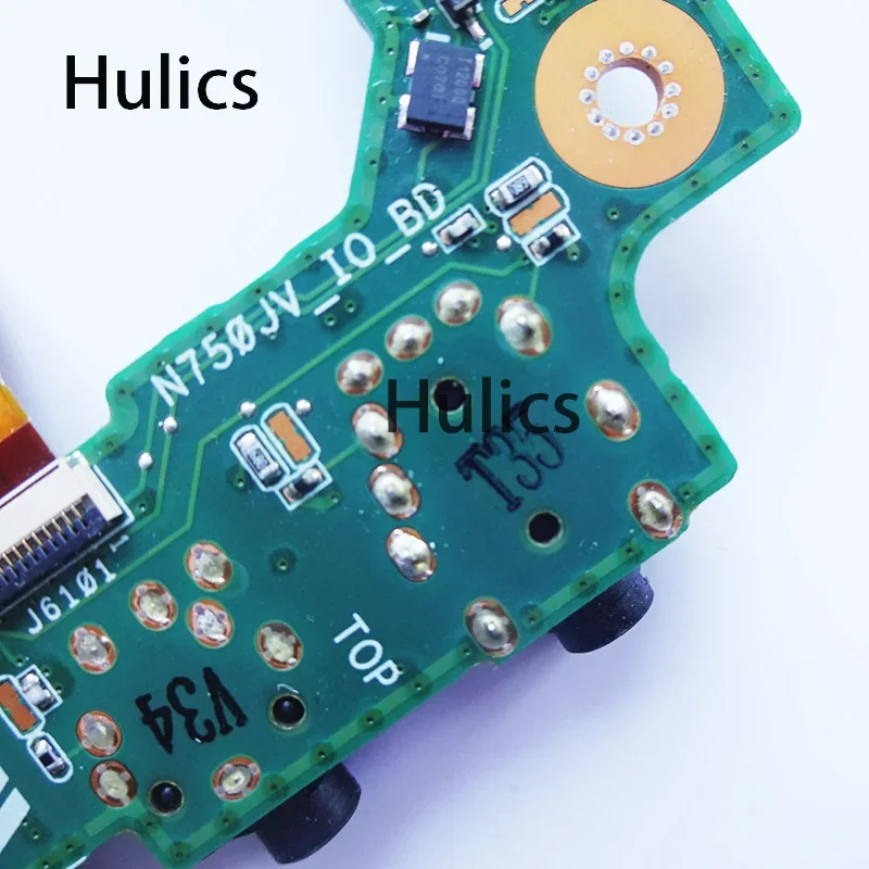 Hulics Used For Asus N750J N750JK N750JA N750JV Laptop Audio Usb IO Board