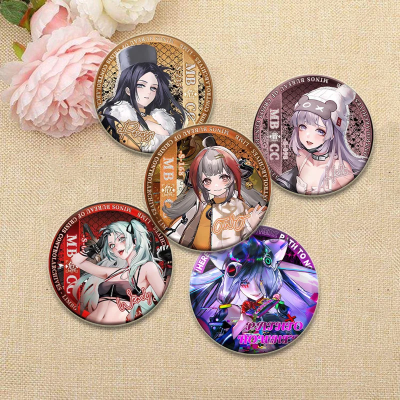 Game Anime Path To Nowhere 32/44/58mm Simple Button Pins Snap in Design Brooches Daily Stylish Ornament Badge Bag Accessories