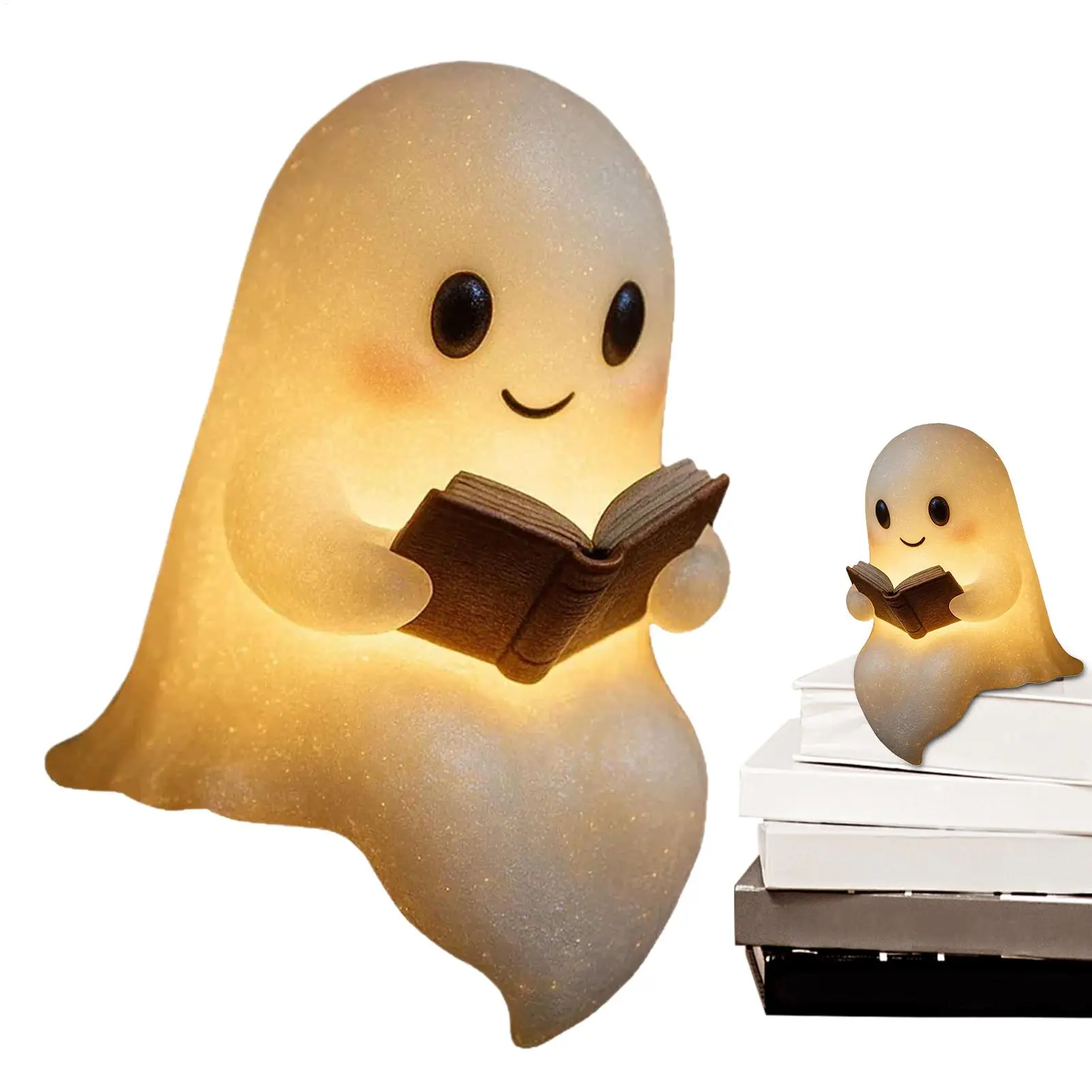 Ghost Light Ghost Lampe Gruseliges Lesebuch Design Beleuchtung Halloween Ghost Light Led-Beleuchtung Lesebuch Design Nachtlicht
