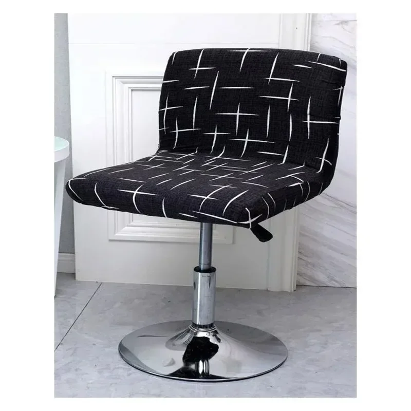 Short Back ChairsProtector Stretch Office Seat Case-K Bar Stool Cover for Elastic Bar Stool Chair Cover Removable