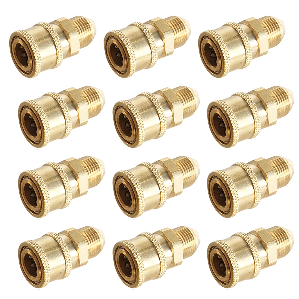 

1 шт. G3/8 дюймов 16 мм муфта для мойки высокого давления медь быстроразъемный фитинг наружная резьба адаптер для мойки автомобиля орошение сада