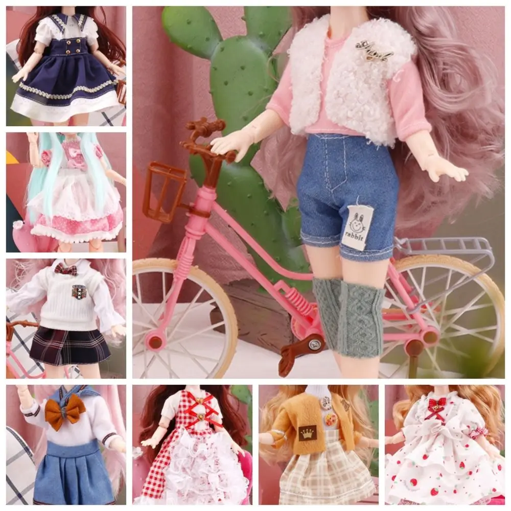 스커트 30cm BJD 인형 옷 다채로운 Kawaii 1/6 Bjd 인형 옷 귀여운 DIY 장난감 11 인치 BJD 인형 드레스 어린이 선물