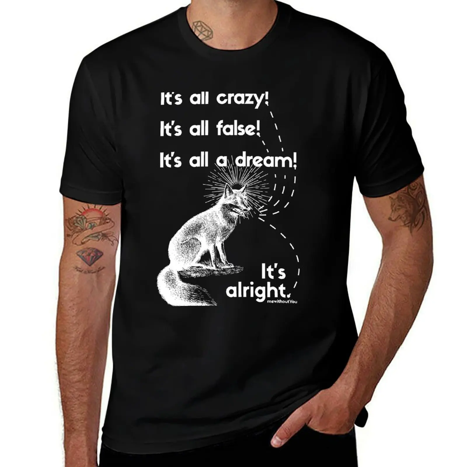 

It's All Crazy - White T-Shirt T-shirts man blue archive customs shirts graphic tee t shirts men