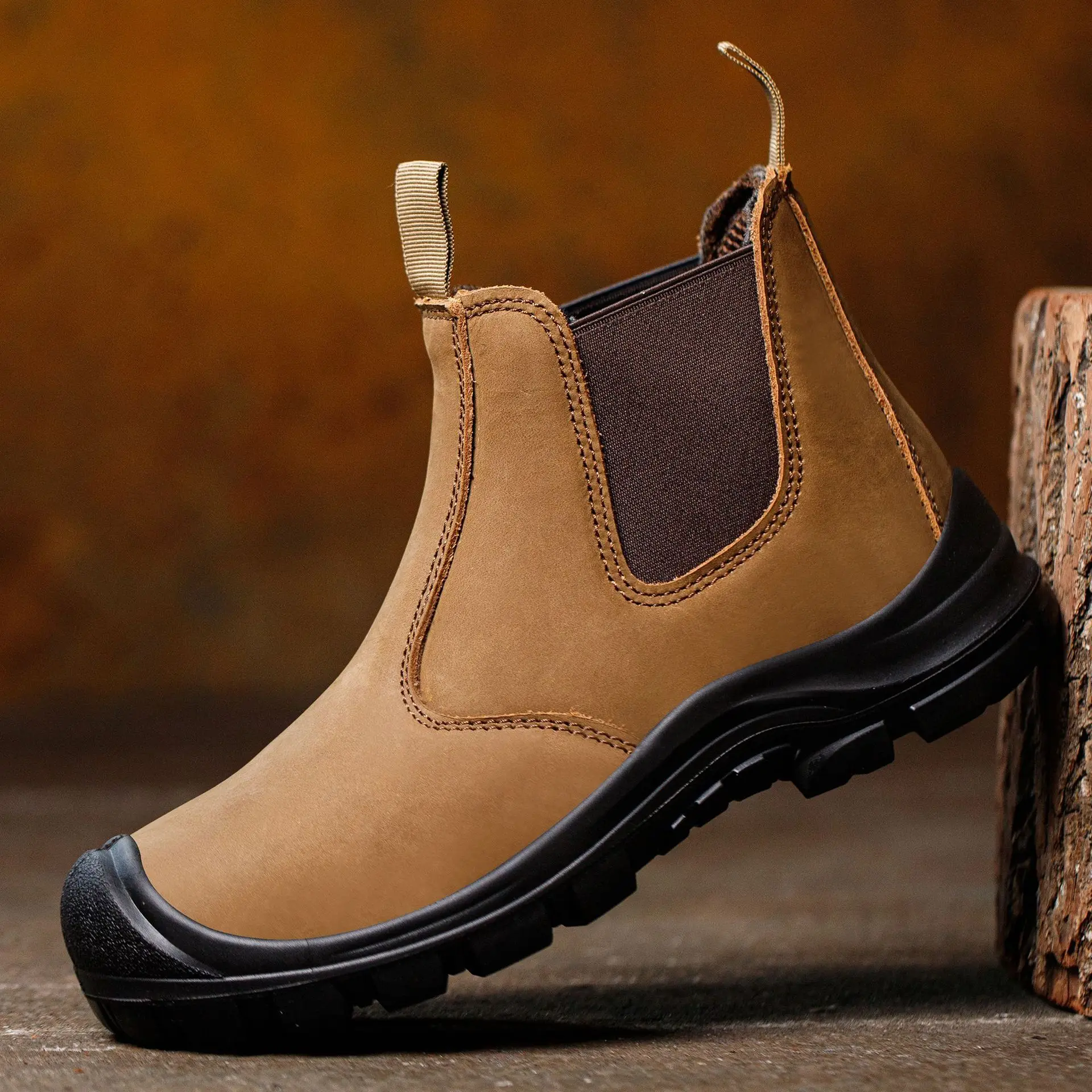 

abor protection shoes men's steel toe cap breathable work shoes one foot safety shoes casual and fashionable work shoes