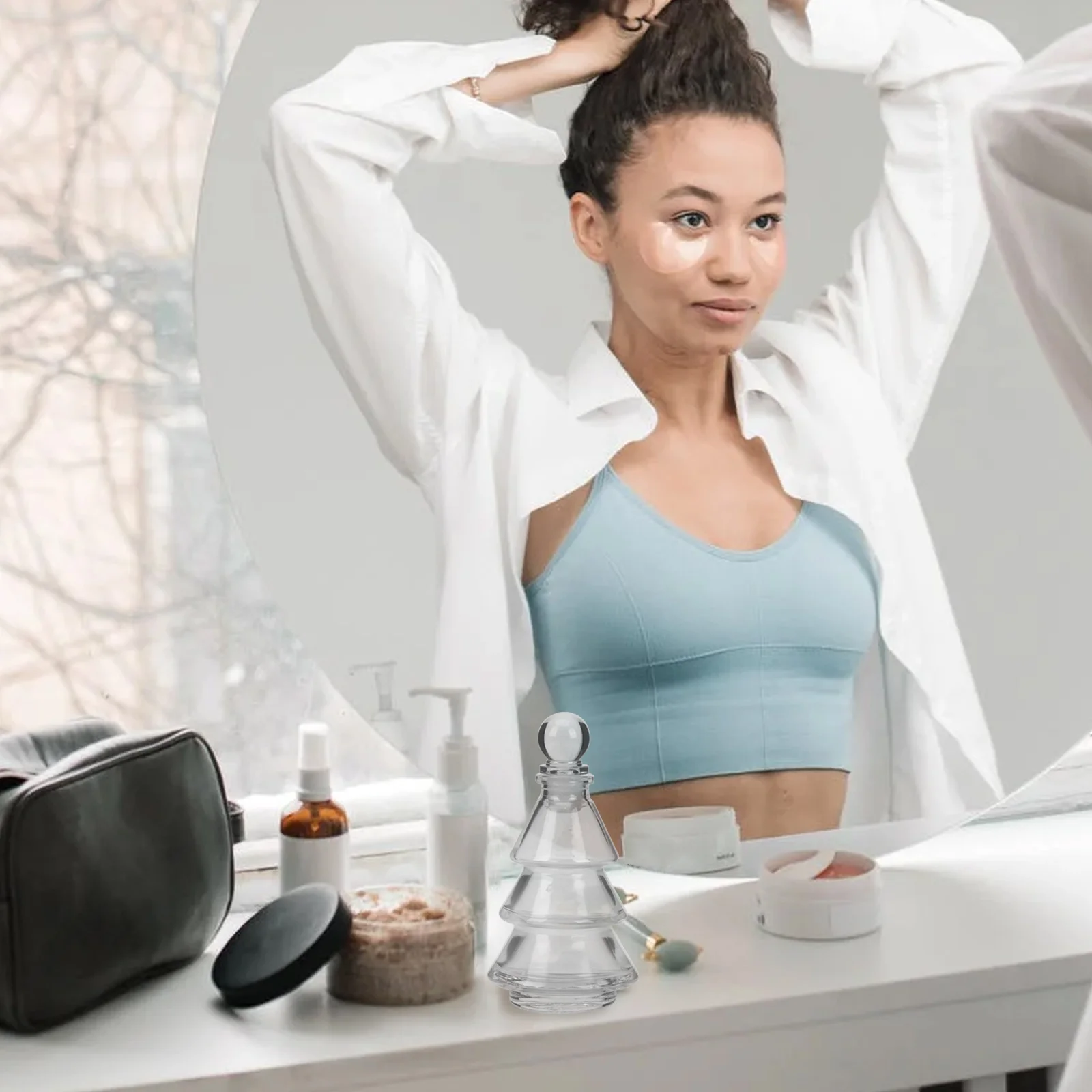 

3Pcs Aroma Glass Bottles Reusable Fragrance Diffuser for Home Decor Aromatherapy Essential Oil Dispenser Versatile Empty