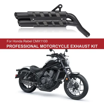 Tłumik wydechu motocyklowego typu slip-on z osłoną termiczną do Honda Rebel CMX 1100 2017-2025