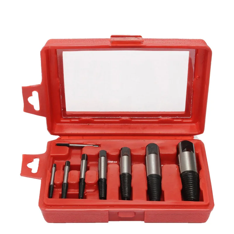 Sets Screw Extractor Metal Drill Bit Set Damaged Screws Remover Extractor Woodworking Tools Broken Bolt Water Pipe Extractor