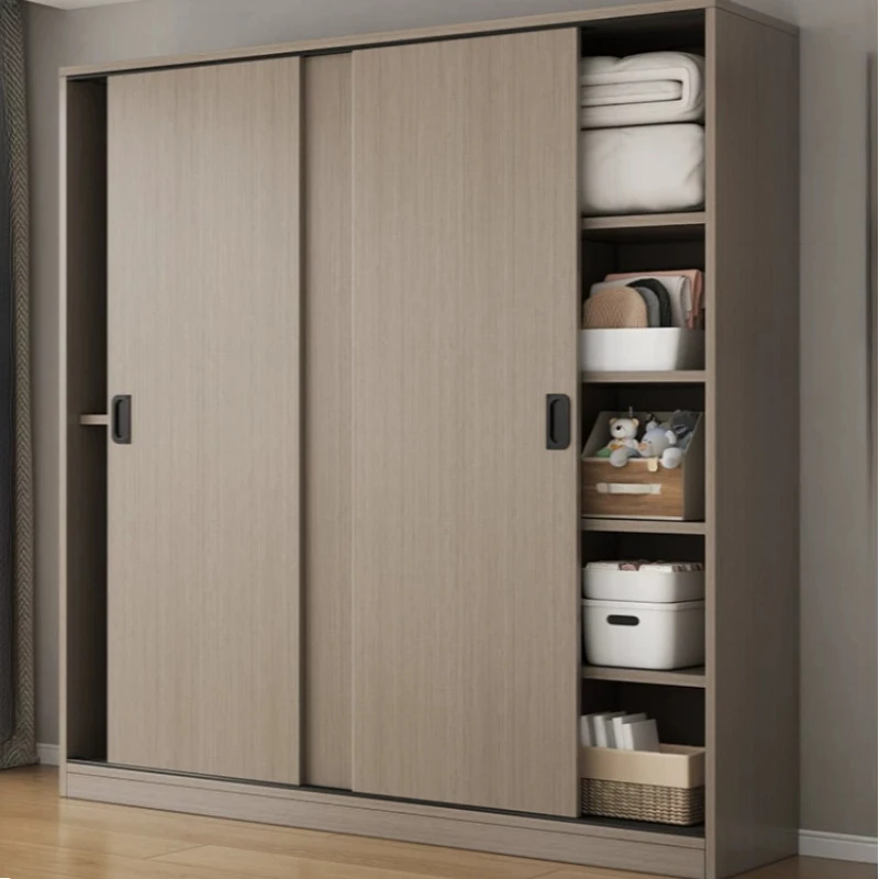 Retro Corner Wardrobes Sliding Clothing Mobile Nordic Wardrobes Closet Luxury Armadio Camera Da Letto Bedrooms Furniture