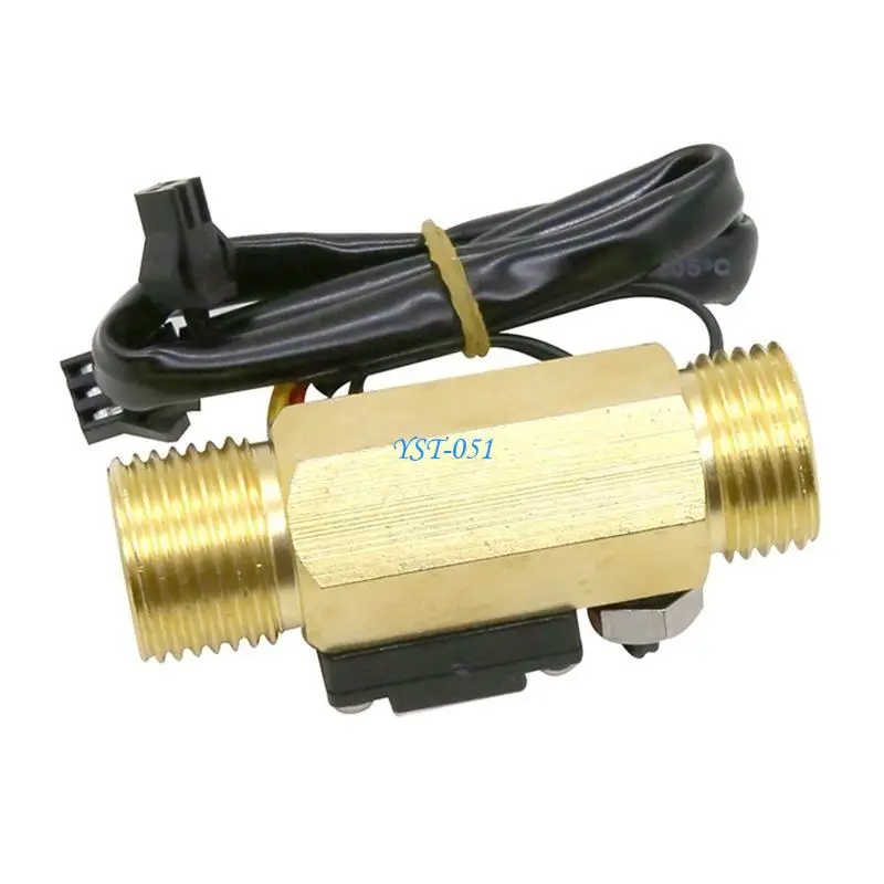 

E15A G1/2" Water Hall Effect Switch Flowmeter Counter 1-25L/min Metal