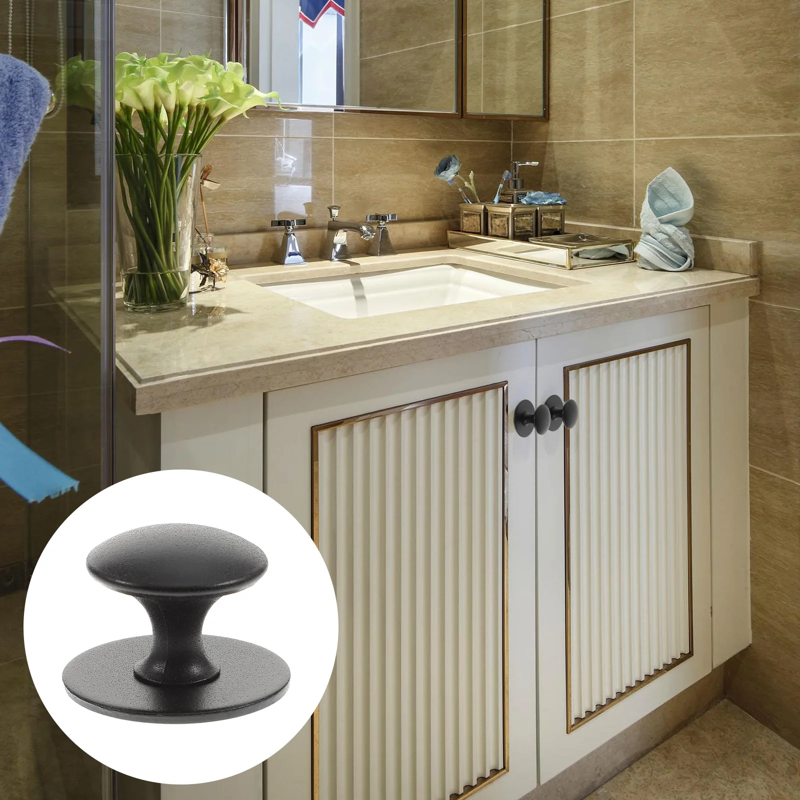 

6 шт. самоклеящиеся ручки, дверные ручки шкафа, ручки для шкафа, комод из нержавеющей стали, круглые ручки для ящика