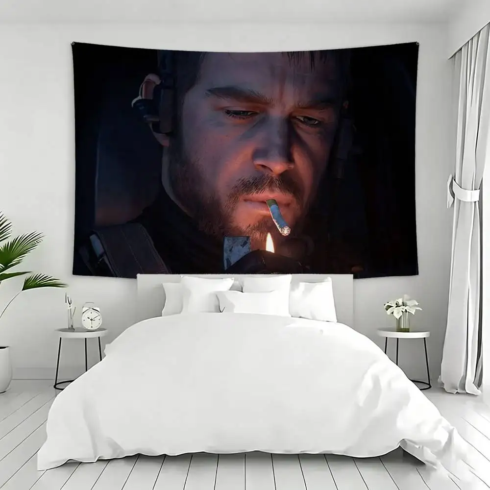 Chris Redfield Resident Evil Flag Digital Printing Banner for Garage Wall Out Door Decoration