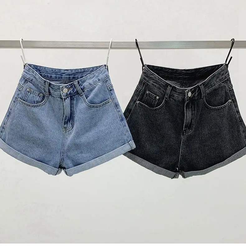 Shorts Women Denim Vintage Summer Basic Simple All-match Hot Sale High Waist Leisure Ladies Streetwear Chic Classic