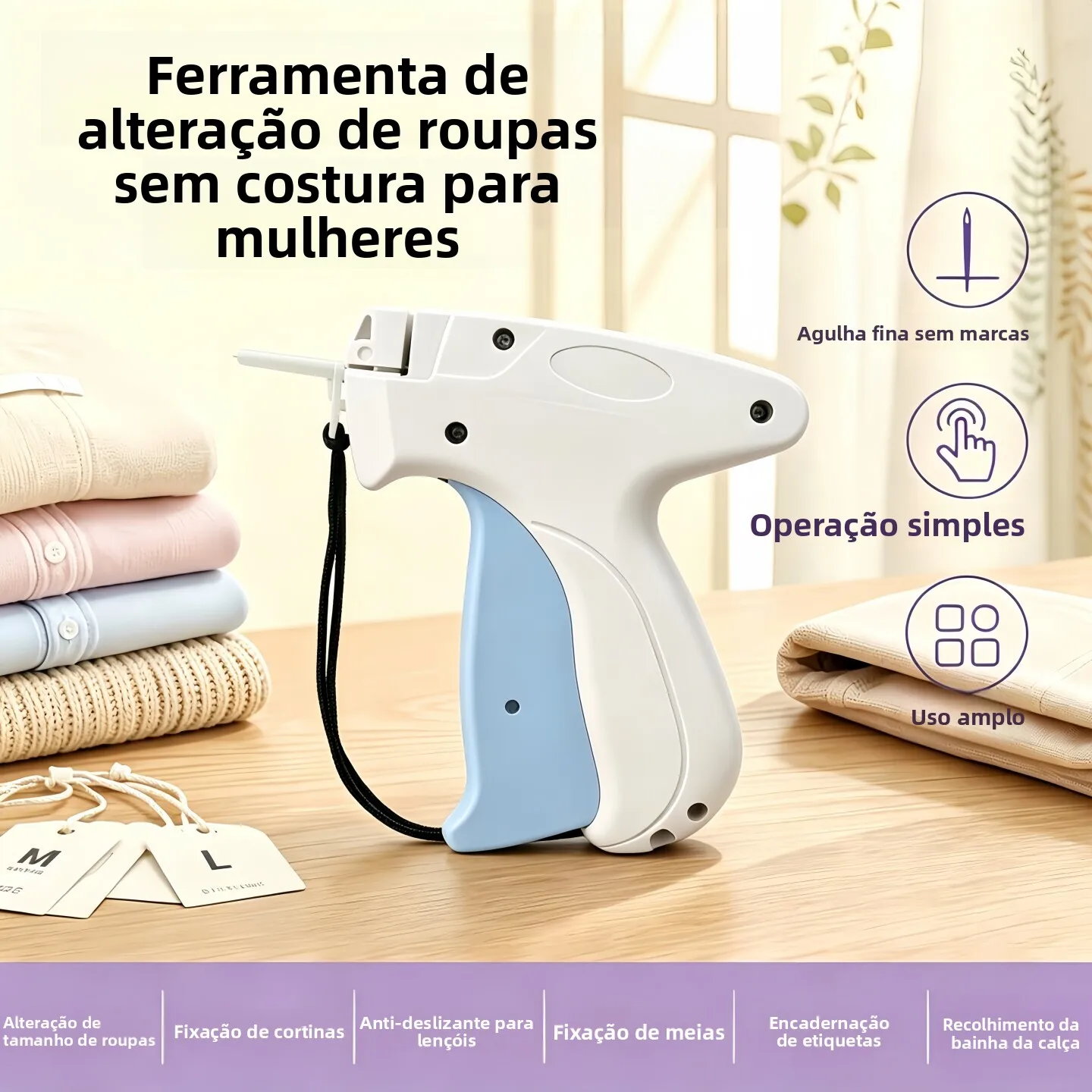 handheld-fine-needle-label-gun-no-trace-pants-cuff-fixer-clothing-size-adjustment-waist-inning-glue-gun-fashion-accessories