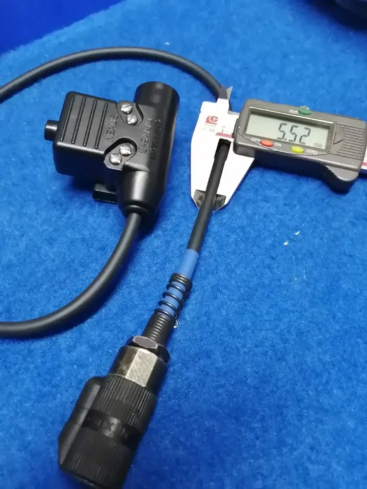 その他 Authentic Nexus u94 PTT 6 pin Black U94 TCA-U94 Tactical PTT Connector