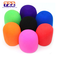 Wireless Handheld Microphone Covers Colorful Windproof Anti-Saliva and Washable Sponge Foam Cover for Most Microphone Mic Cap ﻿