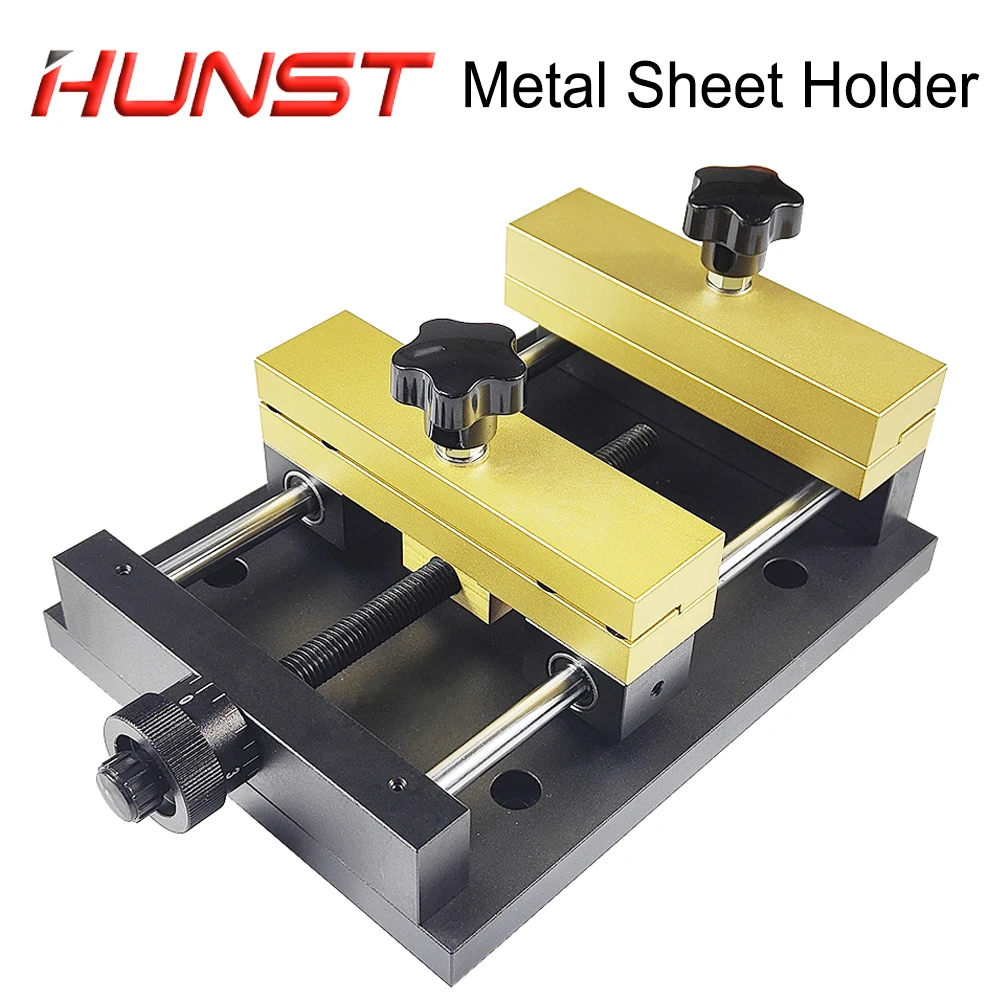 HUNST Metal Sheet Holder Marking Attechment Fixed Bracket Metal Fixture for Fiber Laser Engraving Machine Card Cutting