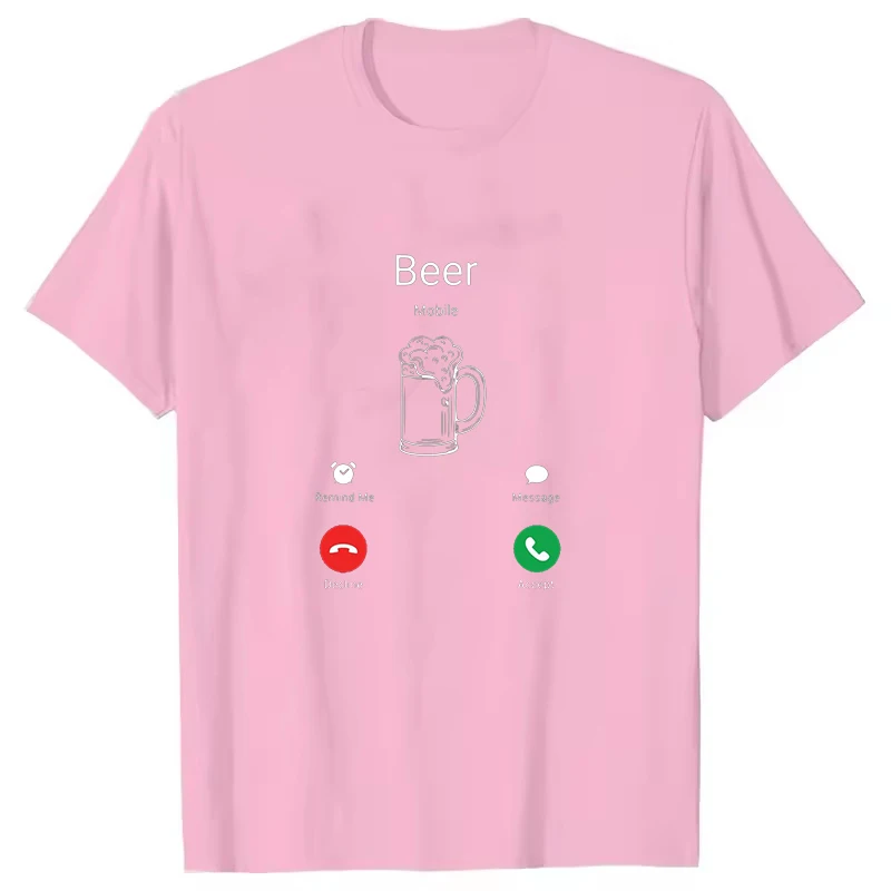 2026 Neues Bier-Print T-Shirt für Damen und Herren Kurzarm-Oberteil Sommer Mode Locker Lässig Streetwear T-Shirt Einfaches Harajuku Top – Detail 3