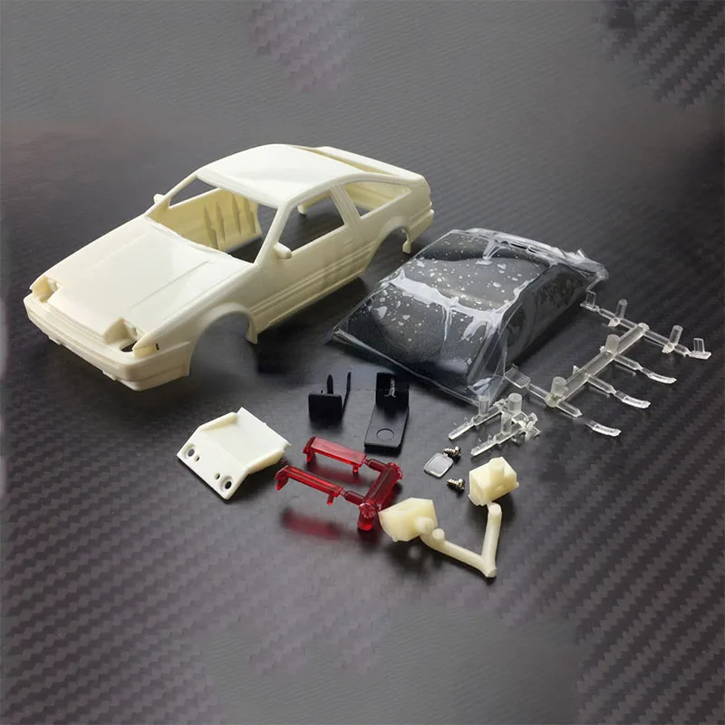 

Mini Version Car Shell DIY Assembly Kit Static White Car Shell Model Kit