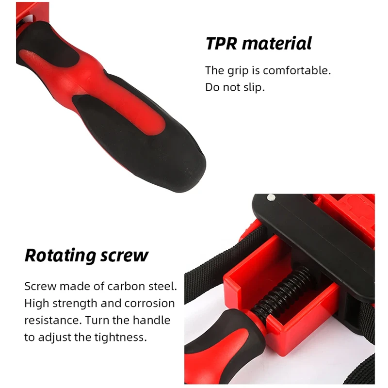 4M Multifunction Belt Clamping Tools Woodworking 35°-305° Adjustable Band Clamp Polygonal Clip Strap Clip Photo Frame Clips