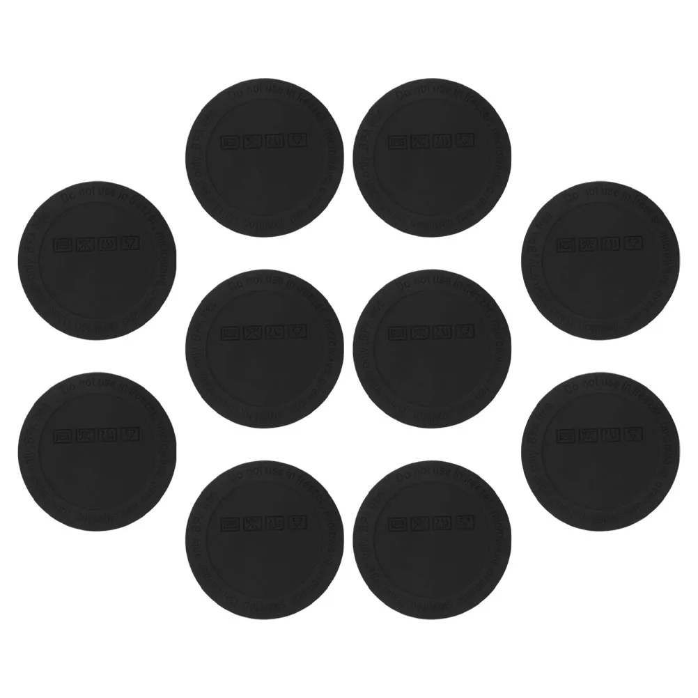 

10Pcs Wear Resistant Silicone Cup Mat For Insulated Tumblers Anti Slip Adhesive Bottom Protectors Kitchen And Bathroom Use