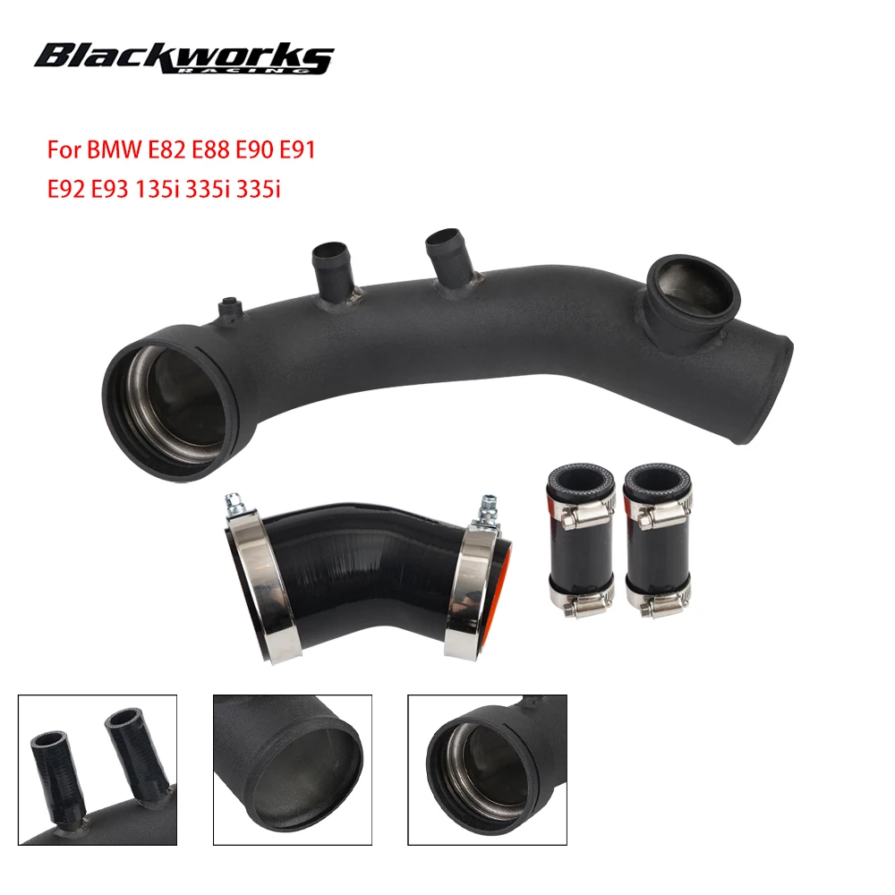

Black Air Intake Turbocharge Pipe Cooling Kit Car Engine Parts Replacement For BMW E82 N54 E88 E90 E92 135i 335i IP-1019-BK