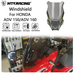 MTKRACING windshield For HONDA ADV150 2019-2021 ADV160 2022-2024 Front Windscreen Wind shield Deflector adv150 160