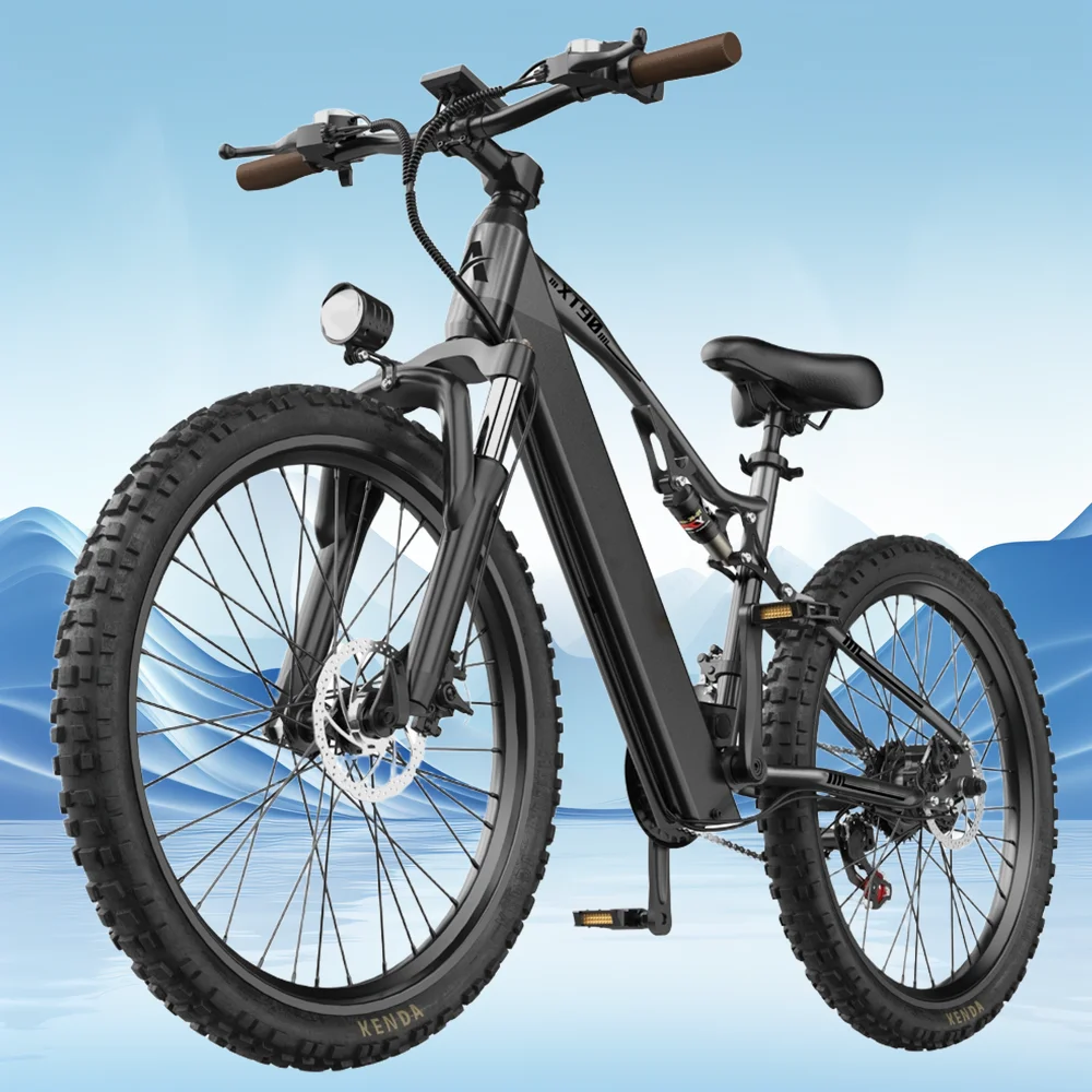 

26" Electric Motorcycles Mountain E Bike for Adults, 1000W Peak Motor Ebike 26.9Mph 53.5Miles 20.5AH Adults Electric Bicycle