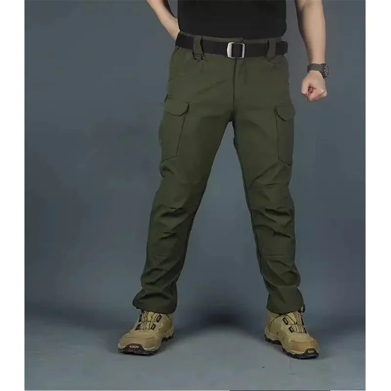 

Quick drying paratrooper pants trendy spring and autumn functional wind charging long pants men's foot binding outdoor hiking wo