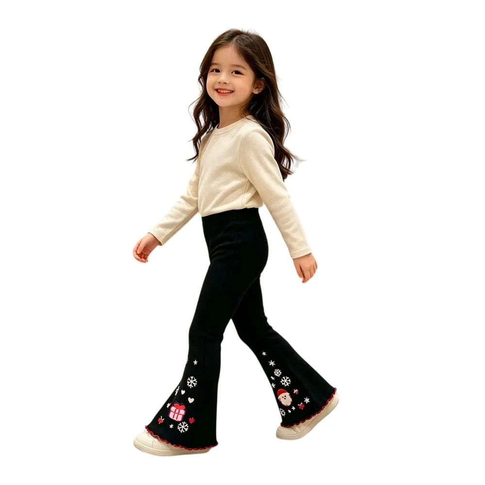 Jumping Meters 2026 Neue Kollektion Mädchen Schlaghosen Weihnachten Lange Leggings Bleistifthosen Kinder Mode Herbstkollektion – Detail 2