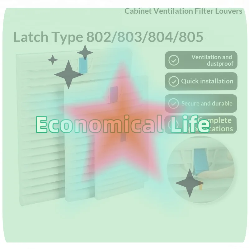 [MOA]Air Ventilation System Fan Louver Mesh Cover Ventilation Filter White Fan Filter Panel[MOA]