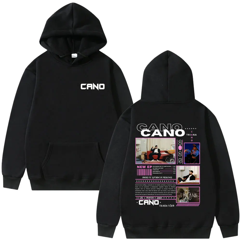 

Rapper Cano Triana Tour 2025 Graphic Hoodie Men Women Hip Hop Oversized Hooded Sweatshirt Male Vintage Fashion Pullover Hoodies