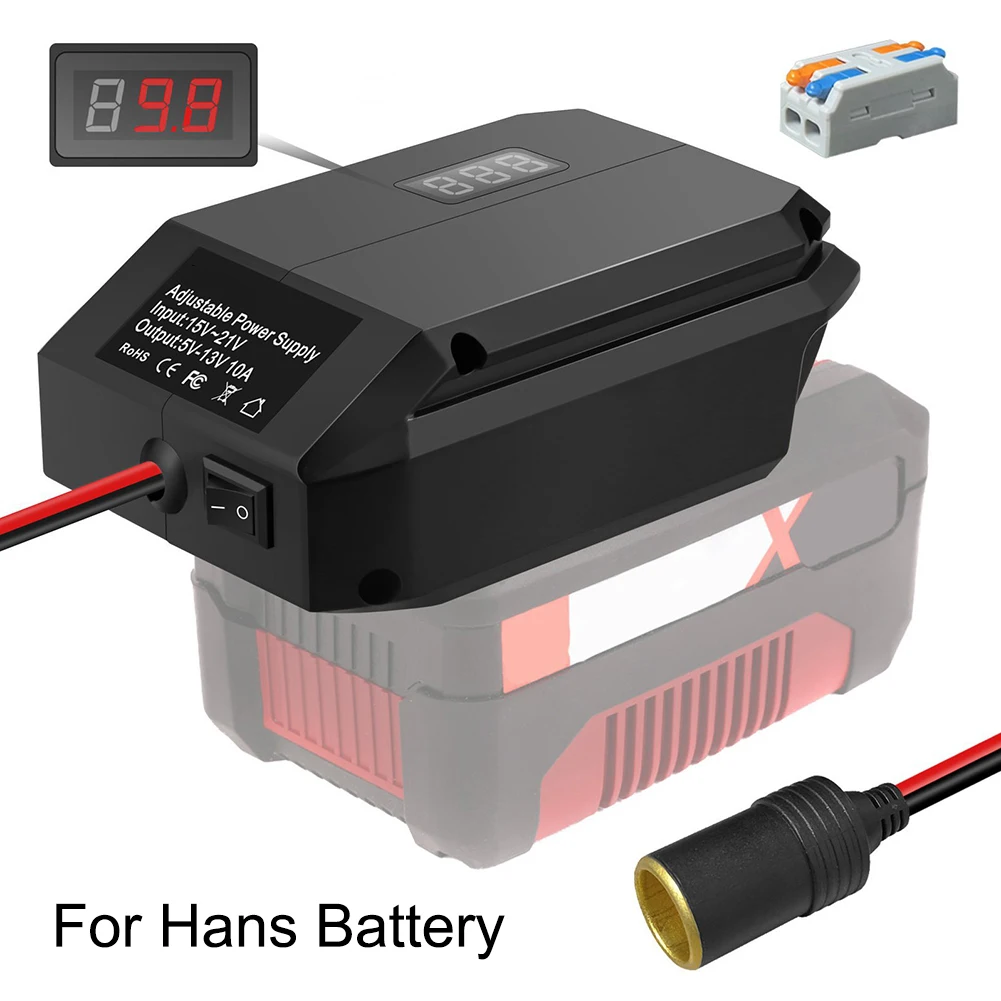 

Понижающий преобразователь автомобильного аккумулятора от 18 В до 5-13 В, адаптер воспламенителя аккумулятора, регулятор напряжения для большинства автомобилей, электронные устройства